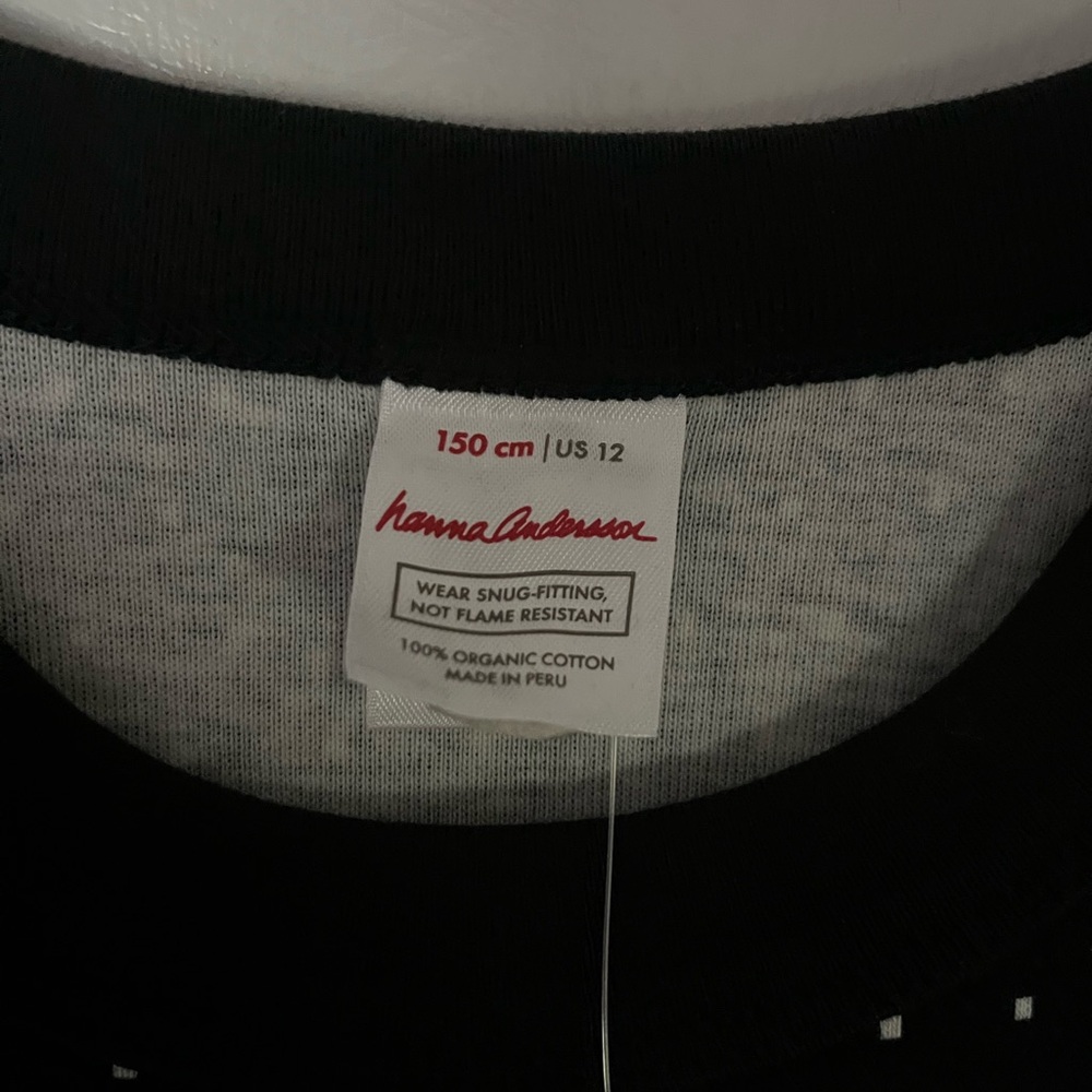 Hanna Andersson Black and White Kids Pajama Set - Picture 2 of 3
